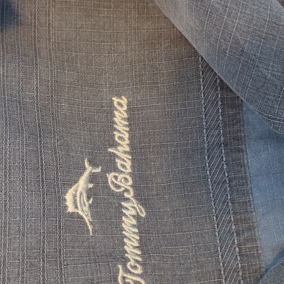 Tommy Bahama Blue Men's Silk Hawaiian Shirt - Picture 4 of 6